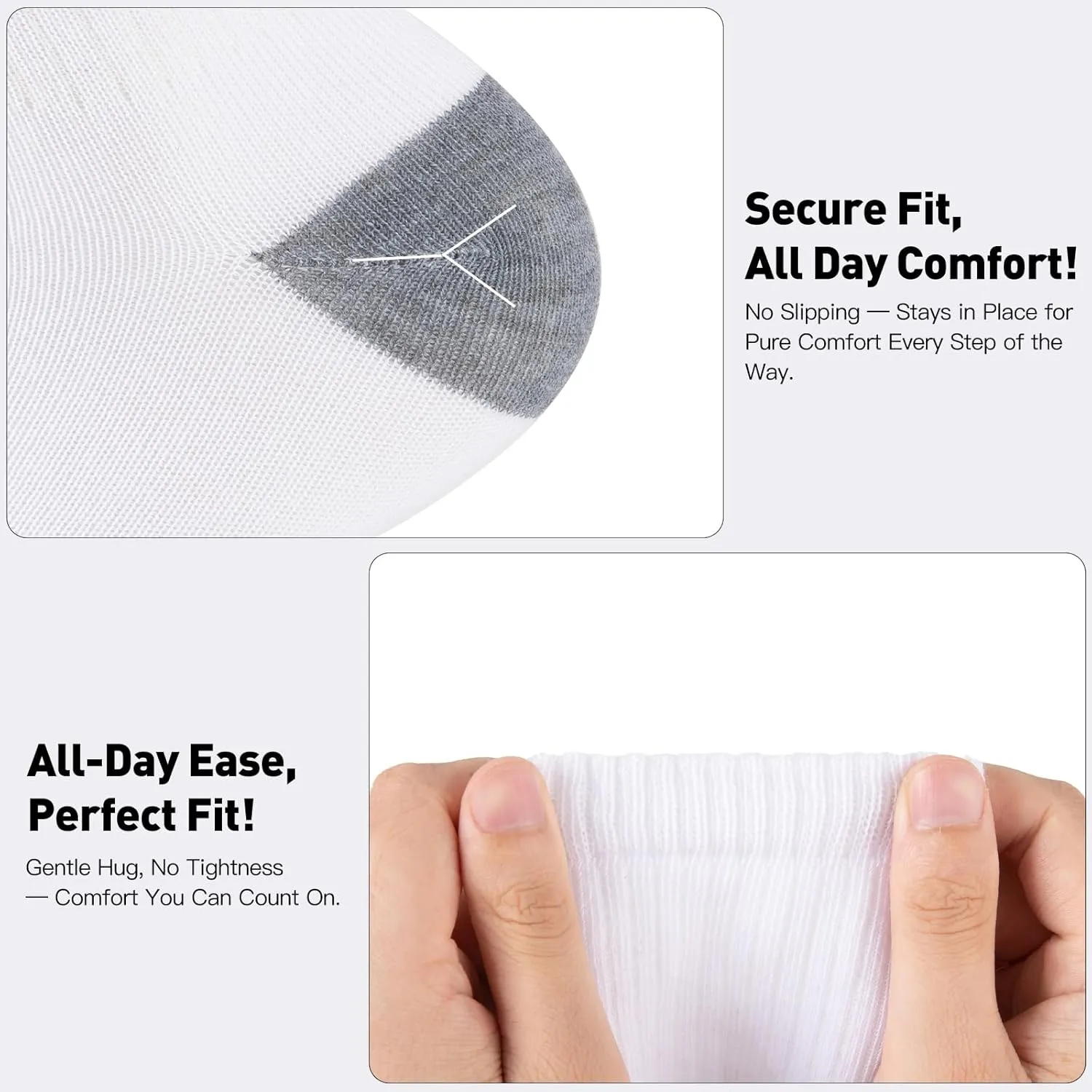 30 Pairs Ankle Socks For Men/Women - Breathable Mens Socks Size 10-13 Mini Crew Quarter Sock Value Pack in Bulk