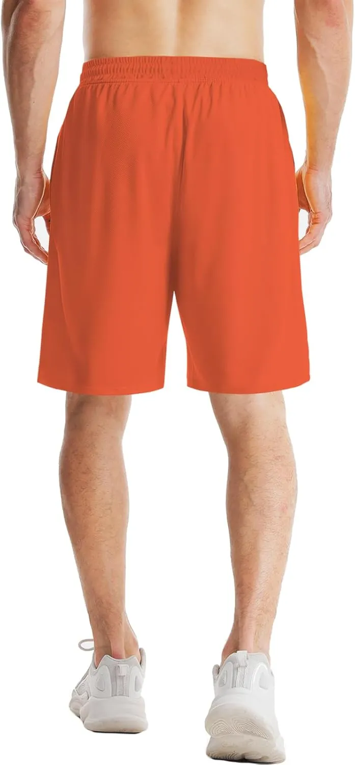 Aolesy Men's Basketball Shorts 7"/9" Athletic Gym Shorts with Zip Pockets Lightweigh Quick Dry Mesh Workout Shorts