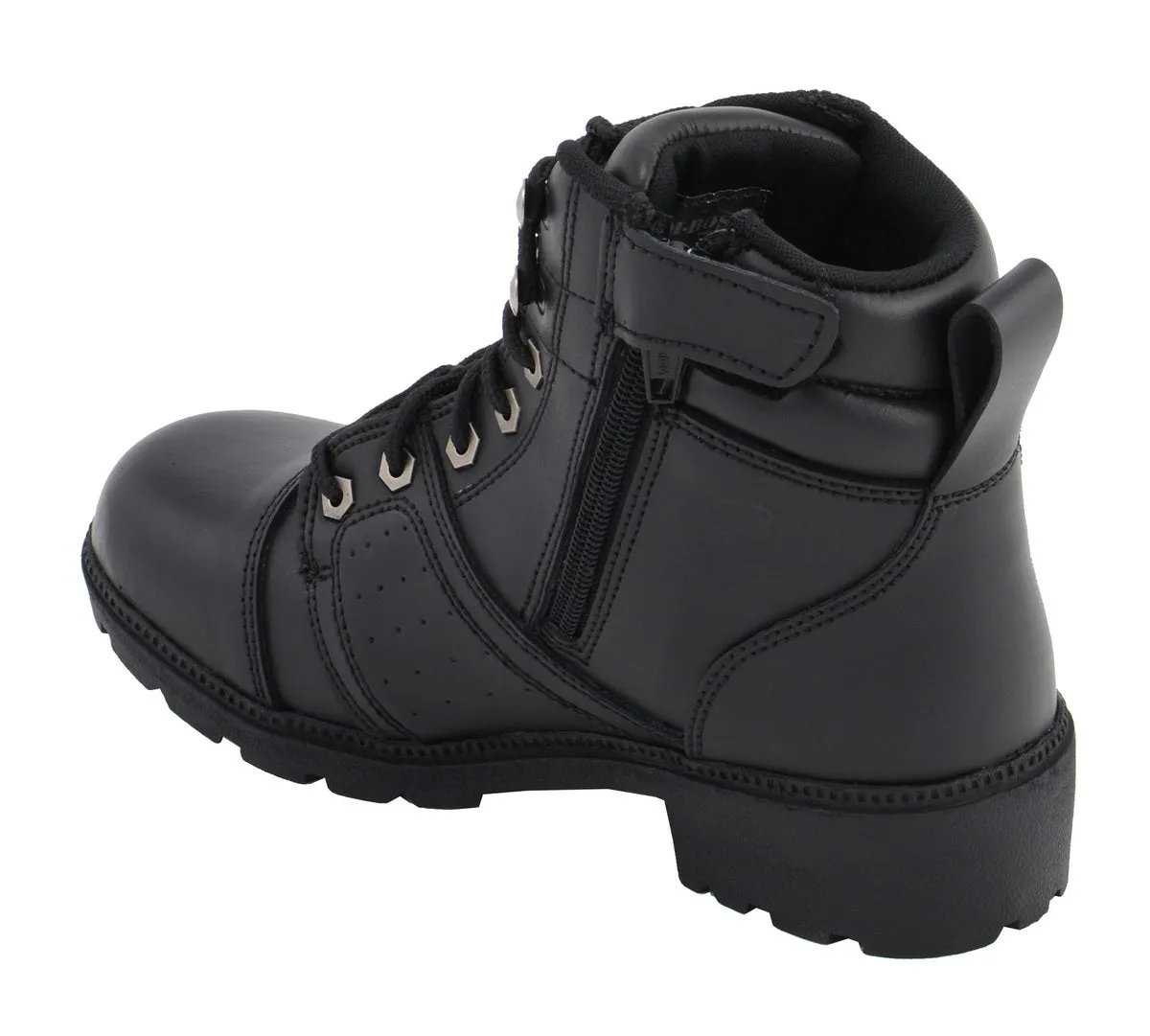 M Boss Motorcycle Apparel BOS49302 Ladies 6 Inch Black Accelerator