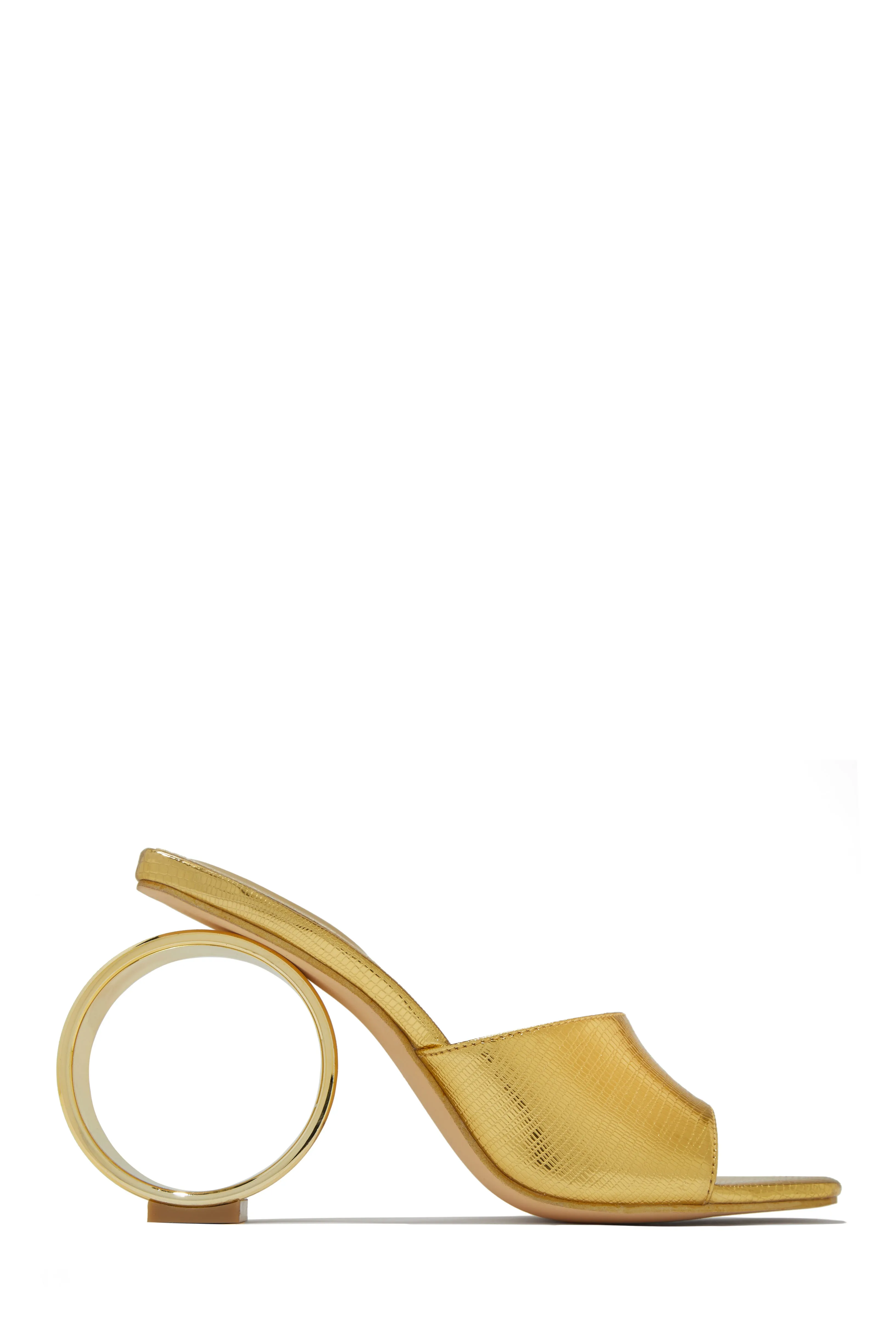 Naomi Sphere Heel Mules - Black
