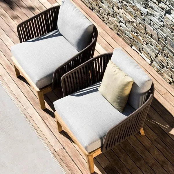 Outdoor Furniture Braided & Rope Sofa - Blessy -  Ready Stock Sale