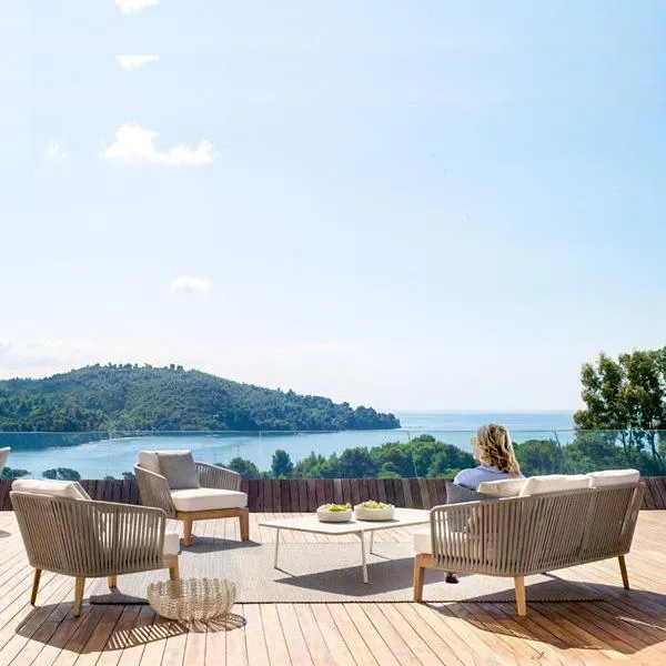 Outdoor Furniture Braided & Rope Sofa - Blessy -  Ready Stock Sale