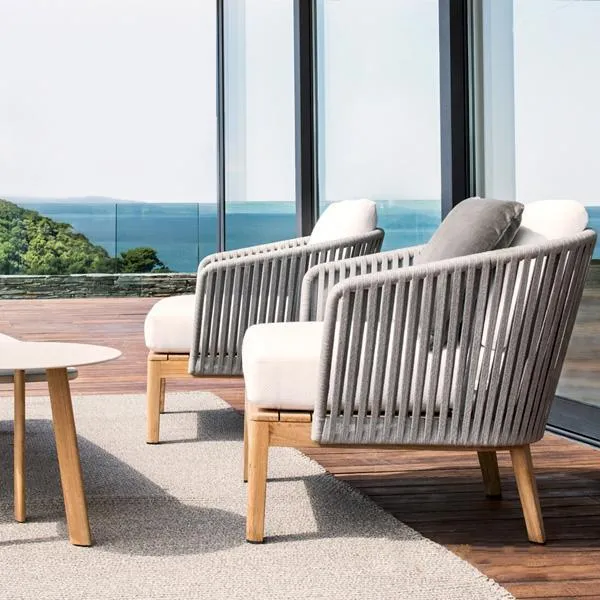 Outdoor Furniture Braided & Rope Sofa - Blessy -  Ready Stock Sale