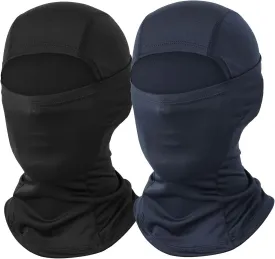 Ski Mask for Men 2 Pack Balaclava Face Mask Women Summer Shiesty Masks Motorcycle Helmet Full Head Cover Sun UV Protection