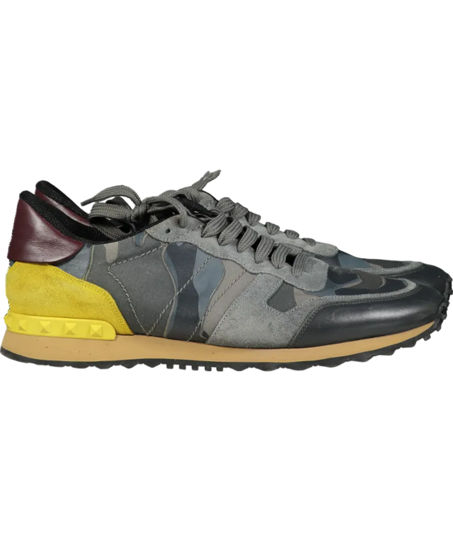 Valentino Grey Garavanni Rockstud Trainers UK 9 EU 43 👞