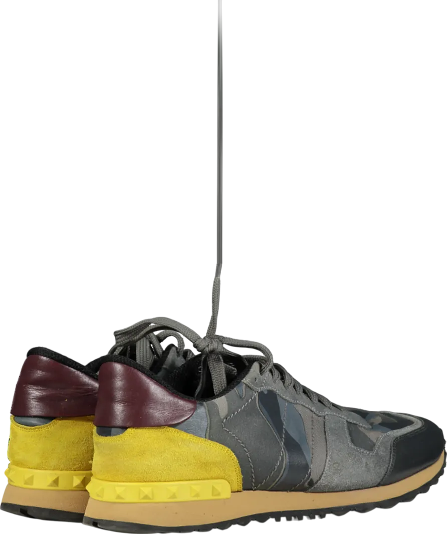 Valentino Grey Garavanni Rockstud Trainers UK 9 EU 43 👞