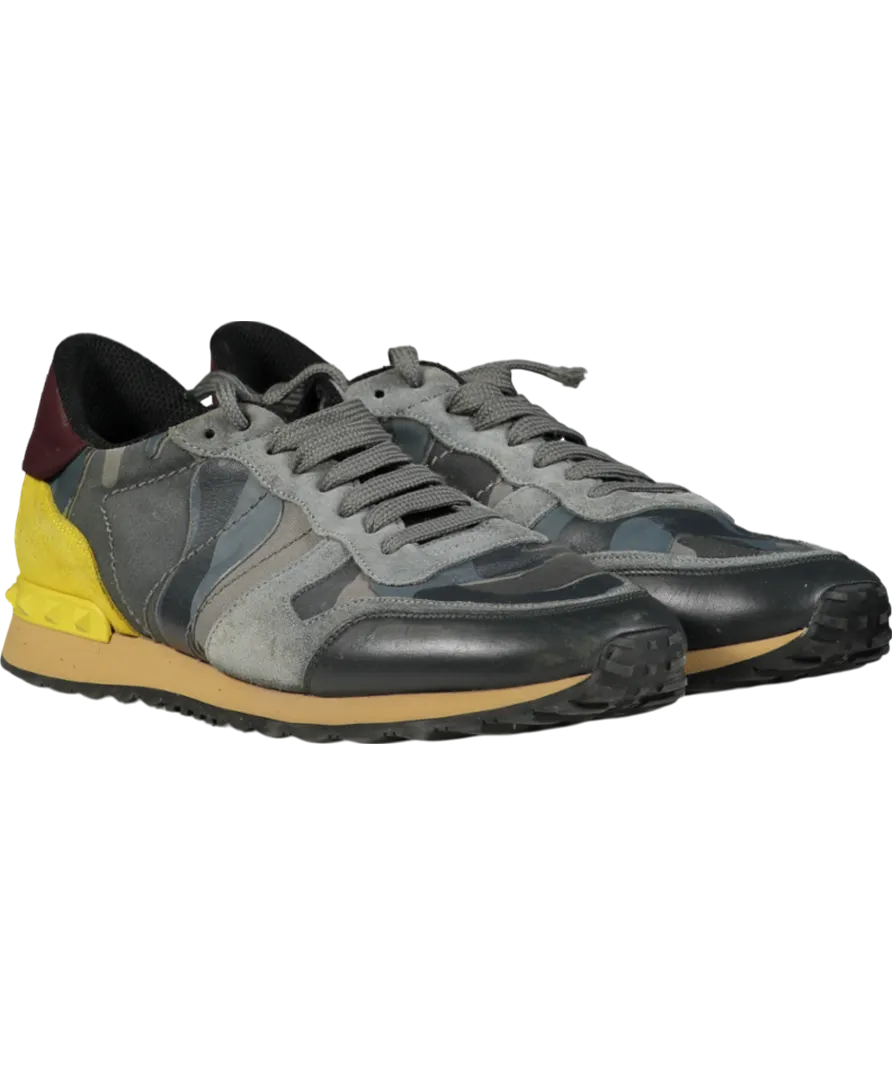 Valentino Grey Garavanni Rockstud Trainers UK 9 EU 43 👞