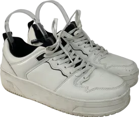 ZARA White Lace Up Trainers UK 5 EU 38 👠
